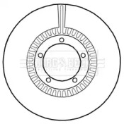 Тормозной диск BORG & BECK BBD4694