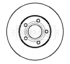 Тормозной диск BORG & BECK BBD5023