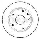 Тормозной диск BORG & BECK BBD5126