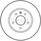 Тормозной диск BORG & BECK BBD5141