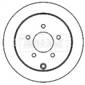 Тормозной диск BORG & BECK BBD5161