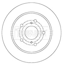 Тормозной диск BORG & BECK BBD5168