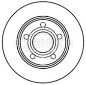 Тормозной диск BORG & BECK BBD5221