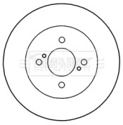 Тормозной диск BORG & BECK BBD5334