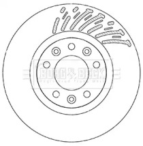 Тормозной диск BORG & BECK BBD5360