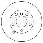 Тормозной диск BORG & BECK BBD5820S