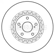 Тормозной диск BORG & BECK BBD6000S