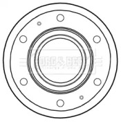 Тормозной диск BORG & BECK BBD6015S