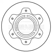 Тормозной диск BORG & BECK BBD6026S