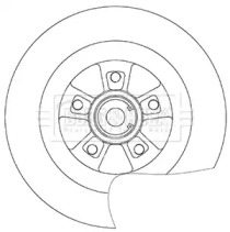 Тормозной диск BORG & BECK BBD6036S