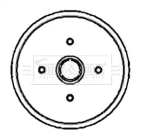 Тормозный барабан BORG & BECK BBR7002
