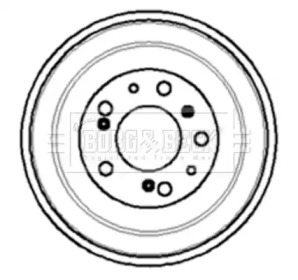 Тормозный барабан BORG & BECK BBR7011