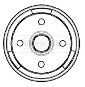 Тормозный барабан BORG & BECK BBR7019