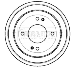 Тормозный барабан BORG & BECK BBR7052