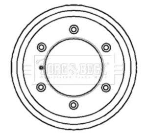 Тормозный барабан BORG & BECK BBR7056