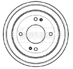 Тормозный барабан BORG & BECK BBR7060