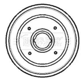 Тормозный барабан BORG & BECK BBR7085
