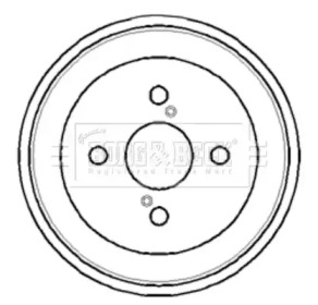 Тормозный барабан BORG & BECK BBR7108