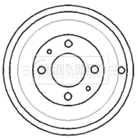 Тормозный барабан BORG & BECK BBR7109