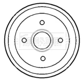 Тормозный барабан BORG & BECK BBR7116