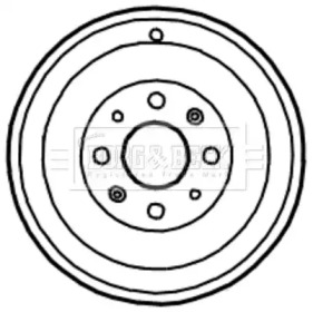 Тормозный барабан BORG & BECK BBR7122