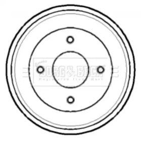 Тормозный барабан BORG & BECK BBR7129