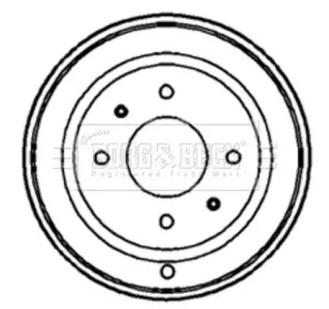 Тормозный барабан BORG & BECK BBR7131