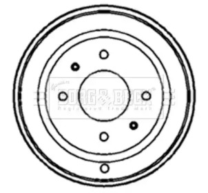 Тормозный барабан BORG & BECK BBR7132