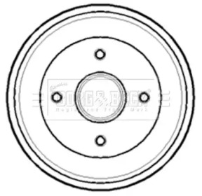 Тормозный барабан BORG & BECK BBR7138