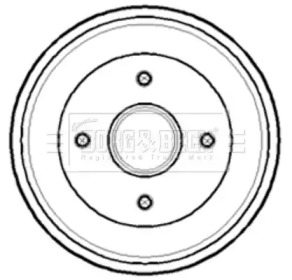 Тормозный барабан BORG & BECK BBR7141