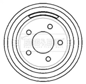 Тормозный барабан BORG & BECK BBR7142