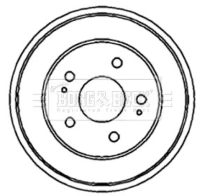 Тормозный барабан BORG & BECK BBR7150