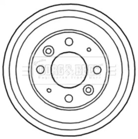 Тормозный барабан BORG & BECK BBR7156