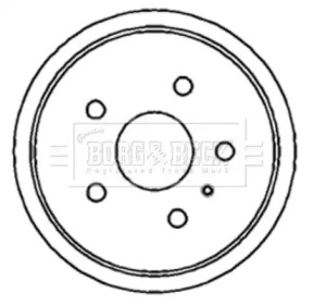 Тормозный барабан BORG & BECK BBR7159