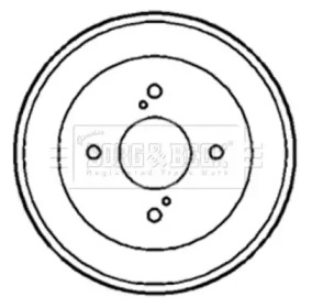 Тормозный барабан BORG & BECK BBR7167