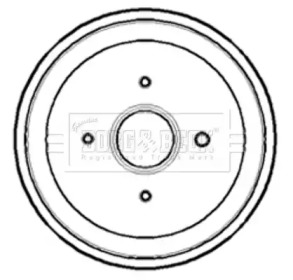 Тормозный барабан BORG & BECK BBR7169