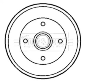 Тормозный барабан BORG & BECK BBR7173