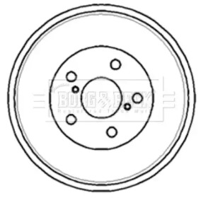 Тормозный барабан BORG & BECK BBR7179