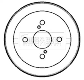 Тормозный барабан BORG & BECK BBR7182
