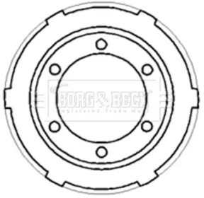 Тормозный барабан BORG & BECK BBR7187