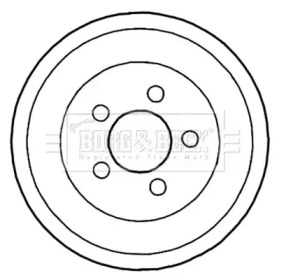 Тормозный барабан BORG & BECK BBR7191