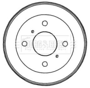 Тормозный барабан BORG & BECK BBR7202