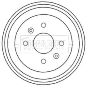 Тормозный барабан BORG & BECK BBR7213