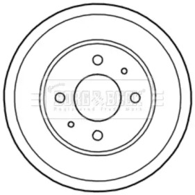 Тормозный барабан BORG & BECK BBR7222