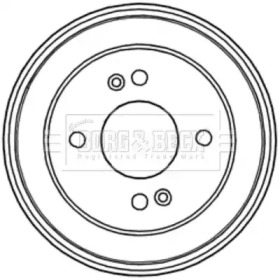 Тормозный барабан BORG & BECK BBR7224