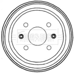 Тормозный барабан BORG & BECK BBR7228