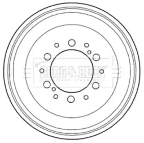 Тормозный барабан BORG & BECK BBR7232