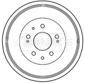 Тормозный барабан BORG & BECK BBR7233