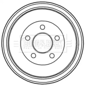 Тормозный барабан BORG & BECK BBR7236