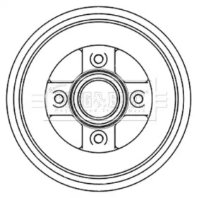 Тормозный барабан BORG & BECK BBR7242